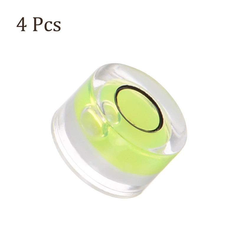 Kozelo 4pcs Small Circular Bubble Spirit Levels - [10mm Diameter