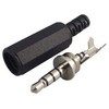 CLIFF ELECTRONIC COMPONENTS FC68124 3.5mm 4 Pin Plug - Black