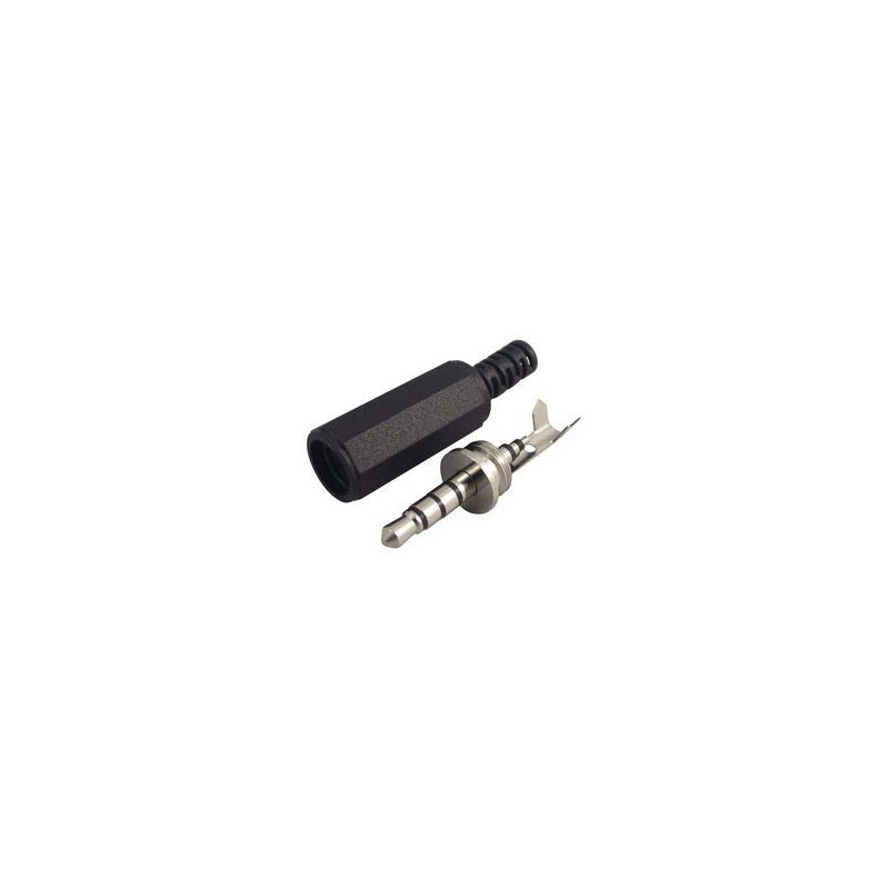 CLIFF ELECTRONIC COMPONENTS FC68124 3.5mm 4 Pin Plug - Black