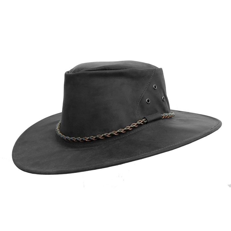 Outdoor Travel Hat Crushable Made in Australia Kangaroo Leather Sun