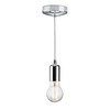 Knightsbridge 6 Inch E27 Vintage Pendant Set in Polished Chrome