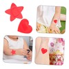 KOMBIUDA 30pcs Star Heart Shaped Plasters for Breathable Fabric Wound
