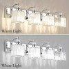 Ralbay Modern Crystal Vanity Light for Bathroom 4 Light 31.5''Chrome