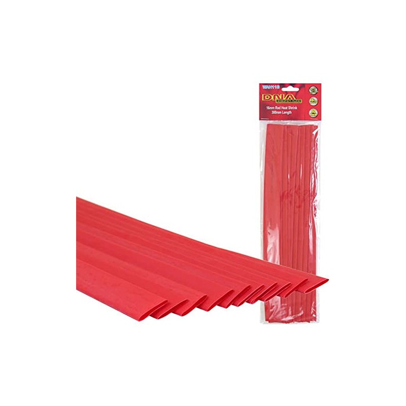 DNA Heat Shrink Tubing Red 16mm x 300mm Long -