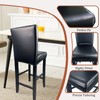 KIDOACOW PU Leather Bar Stool Covers Set of 6, Waterproof