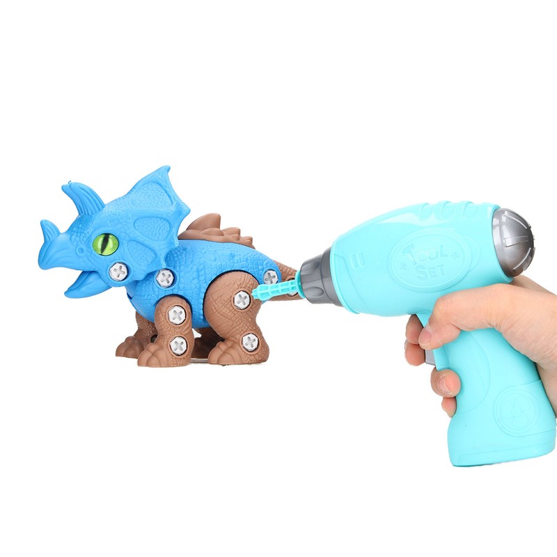 2 Sets Dinosaur Assemble Toy Develop Hand On Ability Educational
