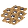 10pcs Diamond Shape Carbide Insert Cutters for Regular Stainless Steel