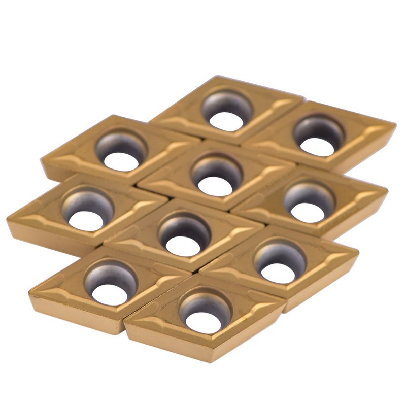 10pcs Diamond Shape Carbide Insert Cutters for Regular Stainless Steel