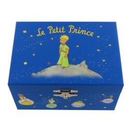 Musical Jewellery Box with Musical Wooden Box with the Little Prince and the Fox in Motion and 18 Tone Musical Mechanism - Clair de Lune - Moonlight (Claude Debussy)