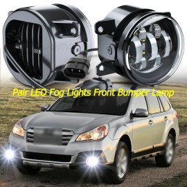 CHUSYYRAY Pair LED Fog Lights Front Bumper Lamp For 2010-2012 Subaru Outback 2.5i 3.6R US