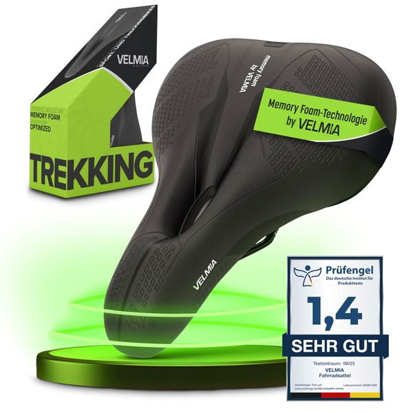 VELMIA Bike Seat Designed in Germany, Made of Comfy Memory