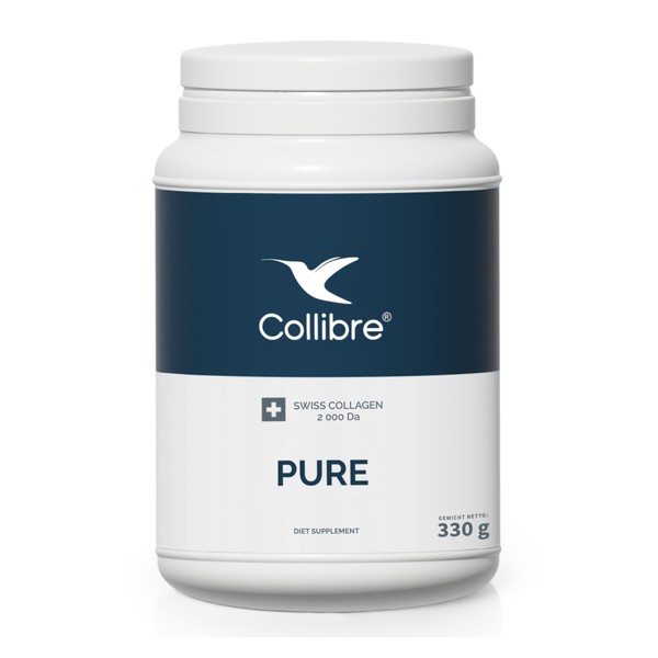Collibre Collagen Powder - Collagen Hydrolysate - Tasteless - Swiss Collagen - 100% Pure Collagen Powder - Collagen Protein Powder - 2000 Da - 330 g