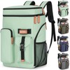 Insulated Cooler Backpack,33 Cans Multifunctional Double Deck Leakproof Cooler Bag