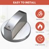 Lunyloer Gas Stove Knob, 6 Pcs 6MM Universal Gas Hob