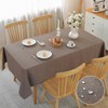 Alsoo Table Cloth Rectangle Tables, 60×60 Inch Textured Tablecloth Waterproof