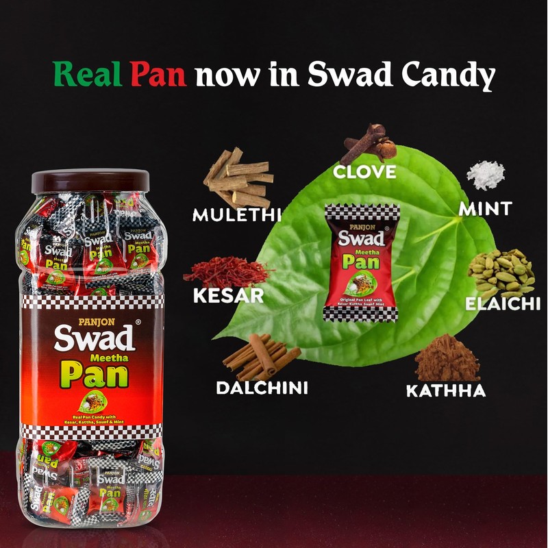 Swad Candy Jar Vegan & Gluten Free, 150 Candies Jar