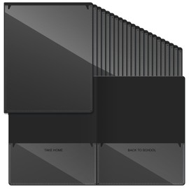 Henoyso 100 Pcs School to Home Folders Take Home Heavy Duty Folders 2 Pocket Folder Homework Folders for Students Parent Teacher Communication Folders for Student Home Classroom 11.8x9.45inch (Purple)