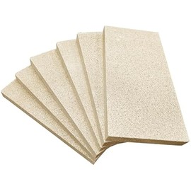 Firebricks,Fire Bricks for Wood Stove,High Temperature Resistant Vermiculite Bricks(2700F),Cuttable and Drillable,Ideal for Wood Stoves and Fireplaces,Size 9" x 4-1/2" x 3/4", 6 Pack