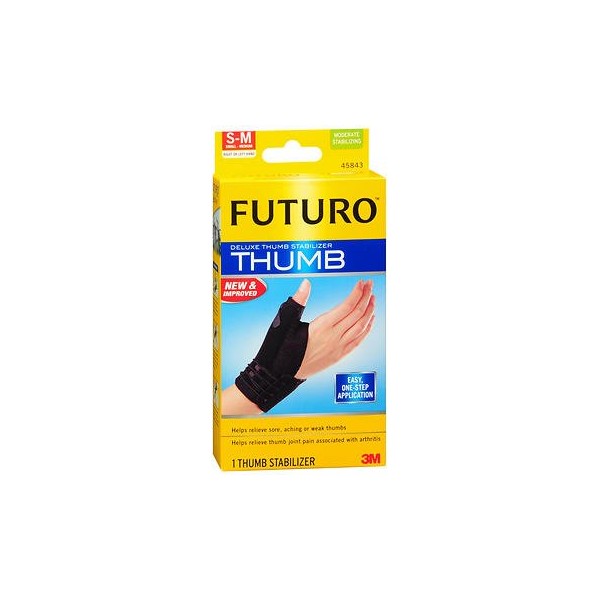 Futuro Deluxe Thumb Stabilizer S-M Moderate, 45483EN - 1 each, Pack of 6