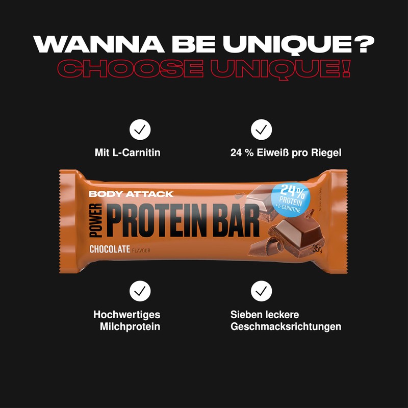 Body Attack Power Protein Caramel Toffee, 24 x 35 g