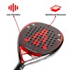 Warm Inferno Spin Teardrop Padel Racket – 3K Carbon Fiber
