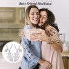 TZMFHD Friendship Necklace, 2 Pcs Exquisite Best Friend Necklace, Fashionable