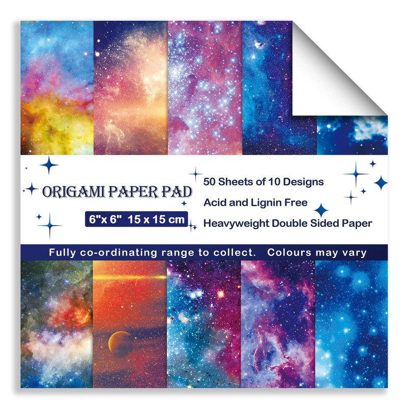 Origami Paper 6x6 Double Sided 50 Sheets 10 Colors origami