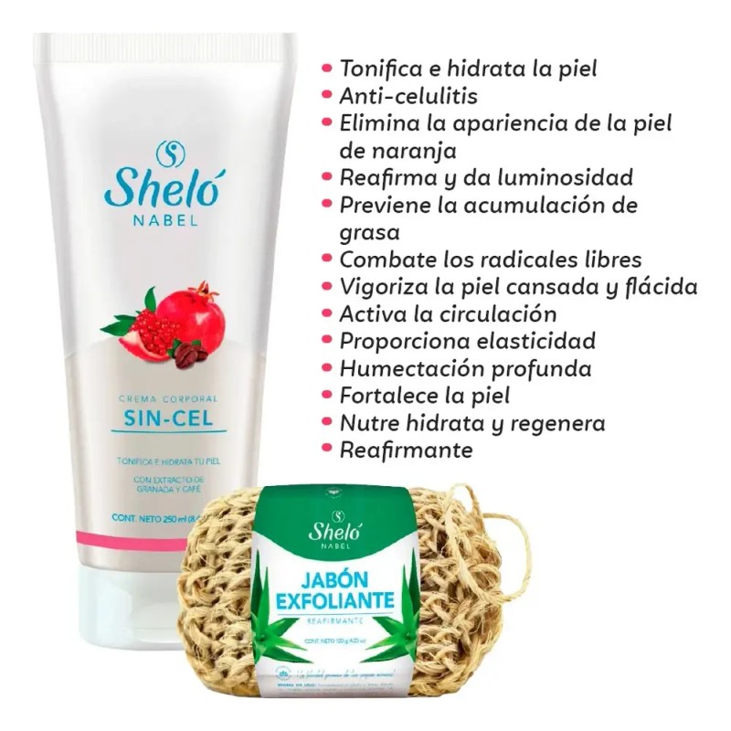 Crema Anti Celulitis +jabón Reafirmante Y Exfoliante Natural