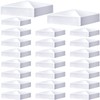 Pyramid White PVC Vinyl Post Top Caps, Fence Post Caps,