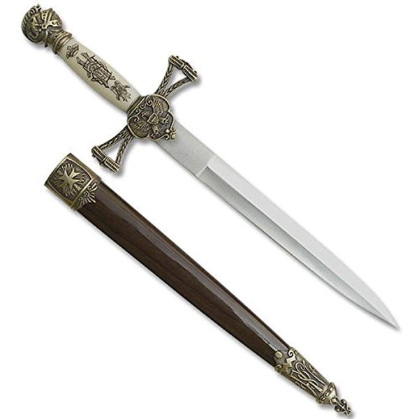 Master USA Survivor Bladesusa SW-799 Medieval Short Sword, 14" Overall, Brown