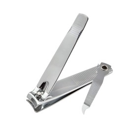 EUROXANTY Precision Nail Clippers | Nail Clippers with Mushrooms | Nail Clippers for Hands and Feet | Nail Clippers Manicure | Hand Trimmer | Straight Nail Clippers | Silver