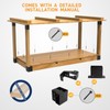 GOOCORREC Heavy Duty Overhead Garage Storage Rack Kit for 2x4