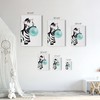 Smile Art Design Cute Zebra Animal Bubble Gum Art Teal