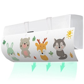 xinxin-home Air Conditioner Wind Shield Cover, Wall-mounted, Air Conditioning Louver, Wind Protection, Air Conditioning, Heating, Freely Adjustable, Wind Direction, Prevents Direct Wind Hits, Hanging