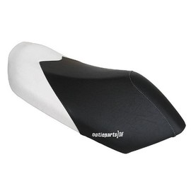 Opticparts Df seat cover black / white for Peugeot Jetforce