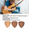 Wood Guitar Pick Holder Set 3 Pcs Wooden Guitar Picks