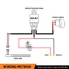 WeiSen 160W Lighted Whip Wiring Harness Kit with 16AWG 1