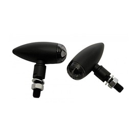 Highsider LED MICRO-BULLET Blinker, schwarz, Glas getoent,EG