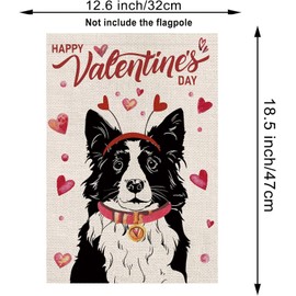 Seasonal Garden Flags Border Collie Double Sided Flags Set of 11 Holiday Farmhouse Indoor Outdoor Yard Lawn Christmas Gifts Decorations 12.5x18 Inch