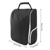 Golf Shoe Bag Convenient PU Leather Black Waterproof Dustproof Sport