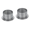 PATIKIL 3 Inch Duct Connector Flange, 2 Pack Metal Straight