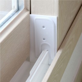 Window Frame Draft Stopper & Windproof Panel Windproof Panel Black Bottom 5ea