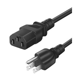 Gaming PC Power Cord for iBuyPower CLX Omen Dell HP iMac Desktop Computers and Others Computer Tower 500W to 1000W Power Supply Replacement Universal 3 Prong Power Cable 6 Feet