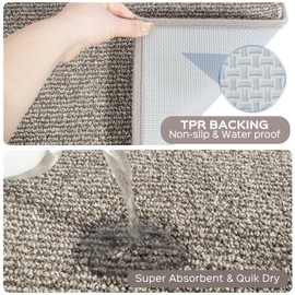 DOMUSTEX Runner Rug 32" x 84", for Hallway, Kitchen, Floor, (Roll Packing)