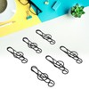 100 Pcs Note Paper Clip Black Creative Cute Music Wire