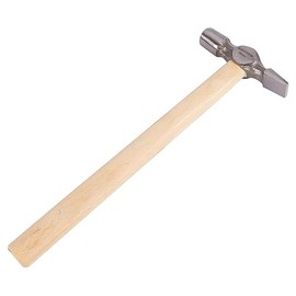 1x 2cm Carbon Steel Cross Pein Hammer with Wooden Handle - Home Nail Framing Roofing Straight Handle DIY Hand Tool - by Blackspur