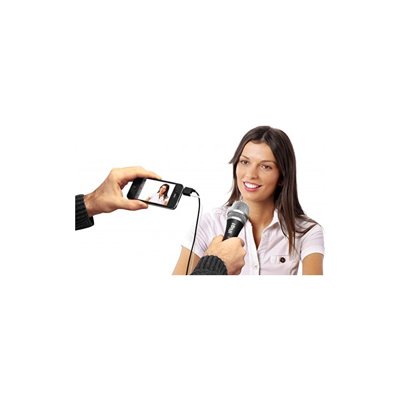 IK Multimedia iRig Micrófono de condensador para smartphones y tabletas,