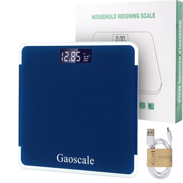 Blue Digital Scales for Body Weight,Highly Accurate Gaoscale Weighing Scale