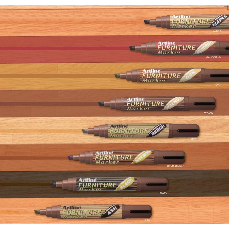 artline Mahogany Furniture Marker Pen - Touches Up Scratches