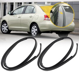 Dxuekeo Roof Drip Molding Weatherstrip Left & Right Side Roof Trim Seal Kit Compatible with Toyota Yaris Sedan 2007-2012 Replace# 7555152160 7555252140